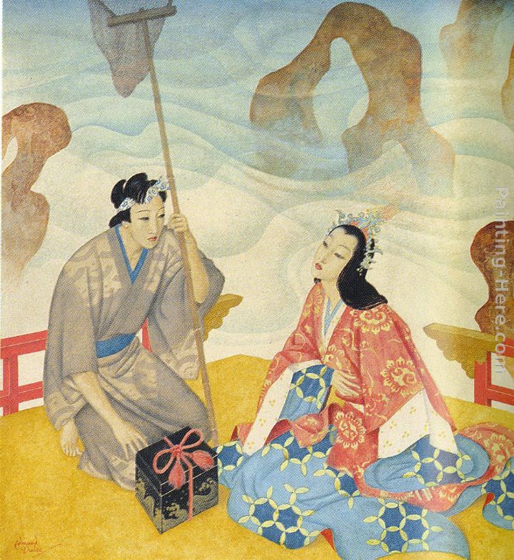 Urashima painting - Edmund Dulac Urashima art painting